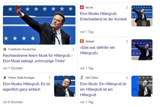 Musk wärend Siegrede